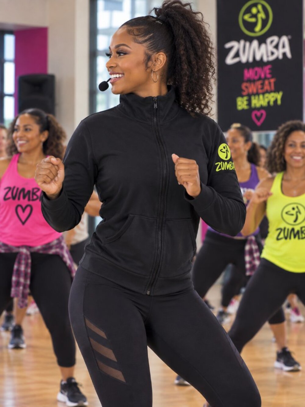 Zumba Instructor Black Zip-Front Women's Jacket ✨Size: XL✨